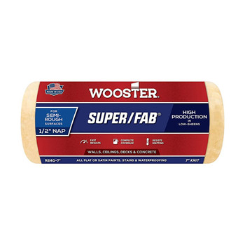 Wooster Genuine 7" Super/Fab 1/2" Nap Roller Cover - R240-7
