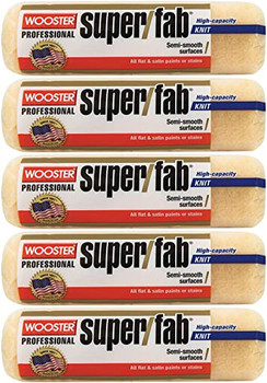 Wooster Genuine 9" Super/Fab 3/4" Nap Roller Cover 5-Pack, R241-9-5PK