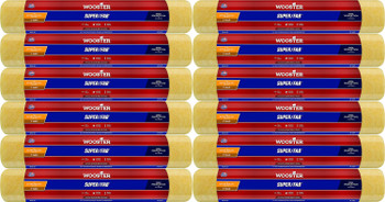 Wooster Genuine 18" Super/Fab 1" Nap Roller Cover 12-Pack, R242-18-12PK