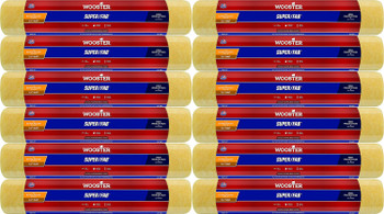Wooster Genuine 18" Super/Fab 1¼" Nap Roller Cover 12-Pack, R243-18-12PK