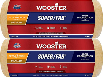Wooster Genuine 9" Super/Fab 1¼" Nap Roller Cover 2-Pack, R243-9-2PK