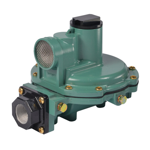 Emerson Fisher Type R622 1/2 in. FNPT x 3/4 in. FNPT Aluminum Second Stage Regulator w/ 9-13 in. w.c. Spring, 1.4M BTU/HR