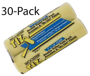 Wooster Genuine 7" Tiz 30 Sets Of 2-Pack Foam Roller Cover - R730-7-30PK