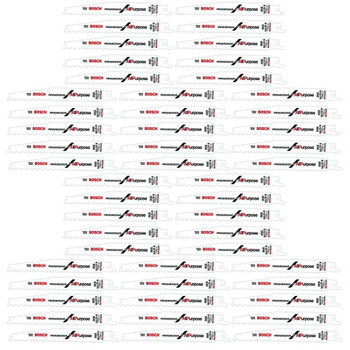 Bosch RPRAP6 (50 Pack) 6-Inch 6/12 TPI Wood Cutting Reciprocating Saw Blades # RPRAP6B-50PK
