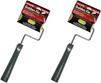 Wooster 4.5" Jumbo-Koter Golden Flo 3/8" Nap Roller & Sherlock Mini Frame 2-Pack # RR115-4.5-2PK