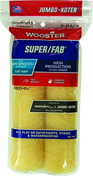Wooster 6.5" Jumbo-Koter Super/Fab 3/8" Nap 2-Pack Roller Cover - RR300-6.5