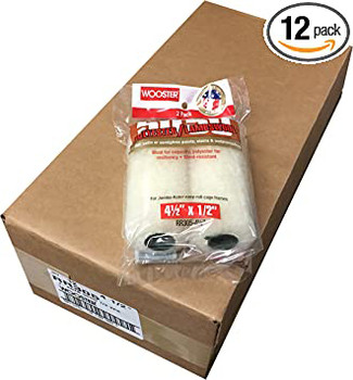 Wooster 4.5" Jumbo-Koter 50/50 1/2" Nap 12 Sets Of 2-Pack Roller Cover # RR305-4.5-12PK