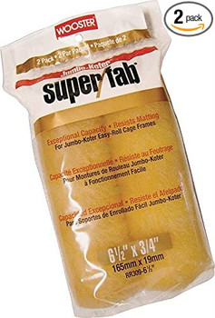Wooster 6.5" Jumbo-Koter Super/Fab 3/4" Nap 2 Sets Of 2-Pack Roller Cover # RR309-6.5-2PK