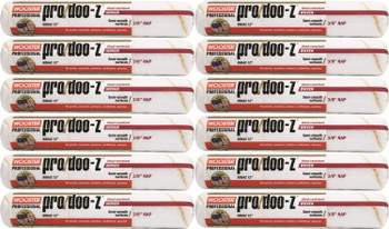 Wooster Genuine 12" Pro/Doo-Z 3/8" Nap Roller Cover 12-Pack, RR642-12-12PK
