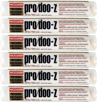 Wooster Genuine 14" Pro/Doo-Z 3/8" Nap 6-Pack Roller Cover - RR642-14-6PK