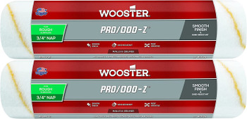 Wooster Genuine 12" Pro/Doo-Z 3/4" Nap Roller Cover 2-Pack, RR644-12-2PK