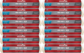Wooster Genuine 14" Pro/Doo-Z FTP 3/8" Nap Roller Cover 12-Pack, RR666-14-12PK