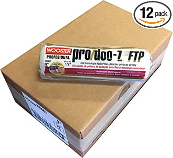 Wooster Genuine 9" Pro/Doo-Z FTP 1/2" Nap 12-Pack Roller Cover - RR667-9-12PK