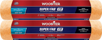 Wooster Genuine 14" Super/Fab FTP 3/8" Nap Roller Cover 2-Pack, RR923-14-2PK