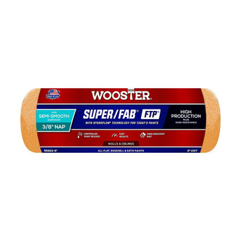 Wooster Genuine 9" Super/Fab FTP 3/8" Nap Roller Cover - RR923-9
