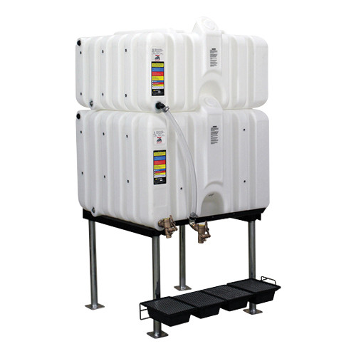 Rhino Tuff Tanks RTT-6320-NV 80/120 Gallon Gravity Feed Polyethylene Tank Package