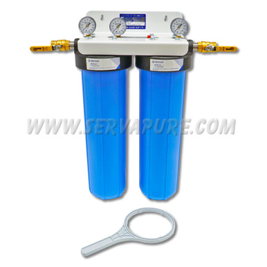 Serv-A-Pure 72000S, Empty Two Filter Housing Assembly, No Filter Included