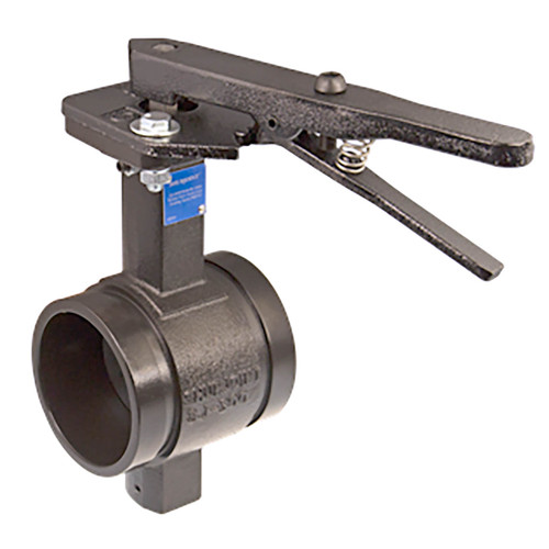 Shurjoint SJ-300N-L Series Grooved Butterfly Valve w/ Lever Handle, EPDM Disc