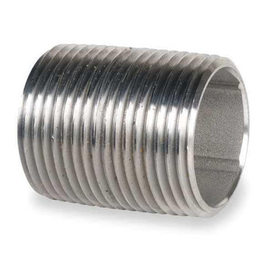 Merit Brass Nipple, 1'' M/NPT x M/MPT, 3-M100