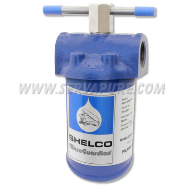 Shelco FOC-396, 5'' Cast Iron and Steel Filter Housing, 3/4'' In/Out
