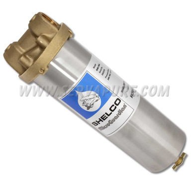 Shelco RHB-784A, 10'' Forged Brass Head w/ SS Sump Filter Housings, 1/2'' In/Out