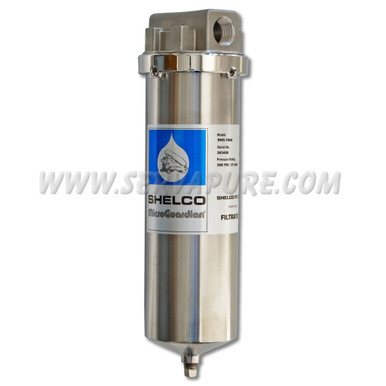 Shelco RHS-786A, 10'' 316 Stainless Steel Filter Housing, 3/4'' In/Out