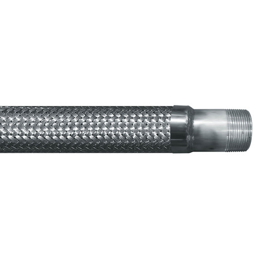 JME 4 in. Stainless Steel Braided Hose Assemblies w/ Male NPT Ends