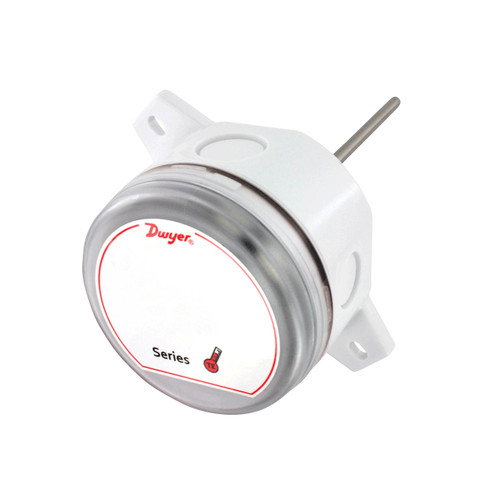 Dwyer Series TE Duct and Immersion Building Automation Temperature Sensor, 10K Ohm Type III Thermistor