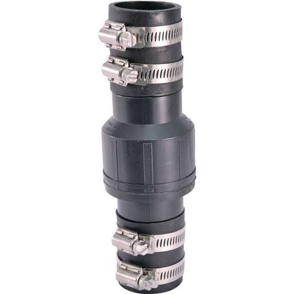 Boshart Industries 1-1/2 In Sump Pump Check Valve With 2 Boots