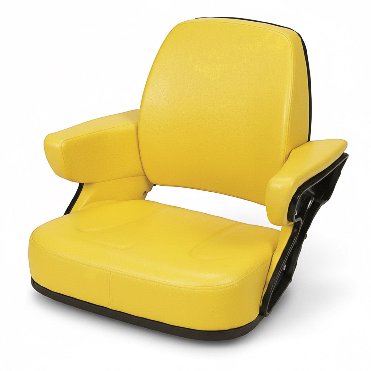 Seat Cushion Set for John Deere TY15834 - 4-Piece, Yellow Vinyl