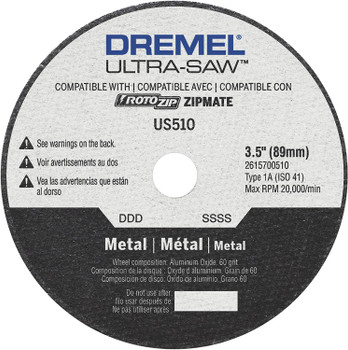 Dremel Genuine Ultra-Saw 4" Premium Carbide Cutting Wheel - US510-01