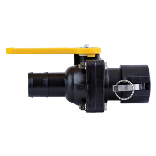 TerreMax Smart Connect Bolted Ball Valves, 100 PSI, Hose Barb x Female Cam Coupler