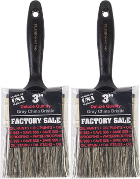 Wooster Genuine 3" Factory Sale Synthetic China Bristle Paintbrush 2-Pack # Z1101-3-2PK