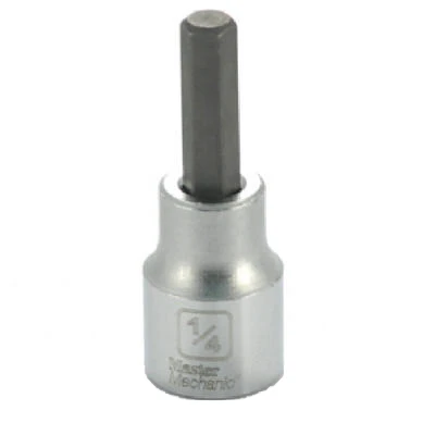 1/4 In. Hex Bit Socket, 3/8 In. Drive