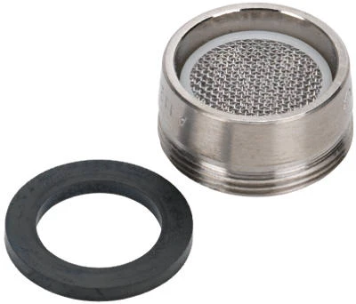 Replacement Brass Aerator Assembly, Brushed Nickel, Male Thread