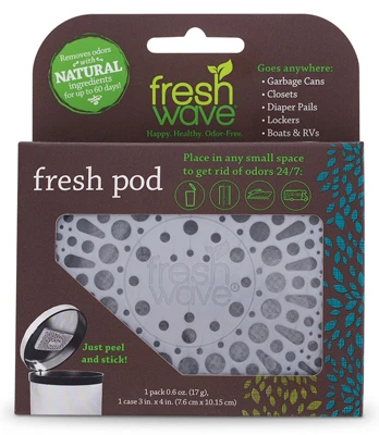 Air Freshener Pod With Refillable Adhesive Case - Odor Eliminating Solution