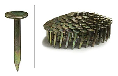 Collated Roofing Nails, Electro Galvanized Coil, 1.25-In. x .120, 7,200-Ct.