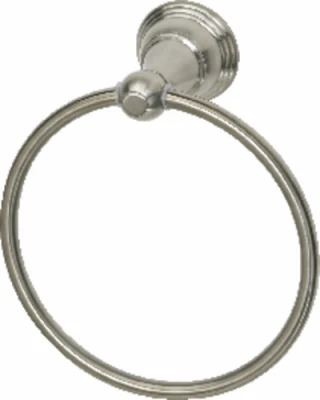 Vintage Towel Ring, Brushed Nickel
