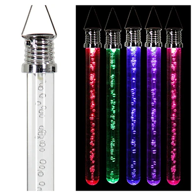 Solar Hanging Bubble Stick Light, Color Changing LED, 10 In.