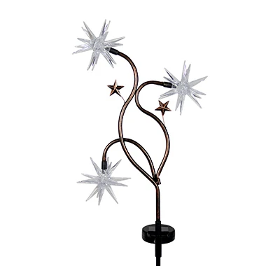 LED Solar Garden Stake Light, Patriotic Starburst, 33 In.