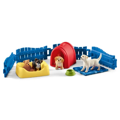 Puppy Pen Toy Set, Toy Animal Figure, Ages 3 & Up