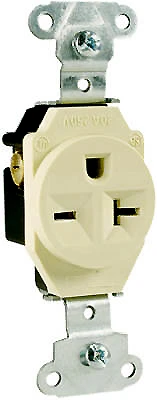 Pass & Seymour 20A Heavy-Duty Single Outlet
