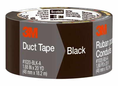 Heavy‑Duty Black Duct Tape – 1.9″ x 20 yd Roll