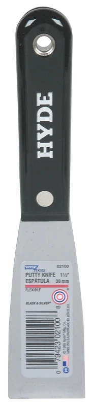 Putty Knife, Flexible Steel Blade, 1-1/2-In.