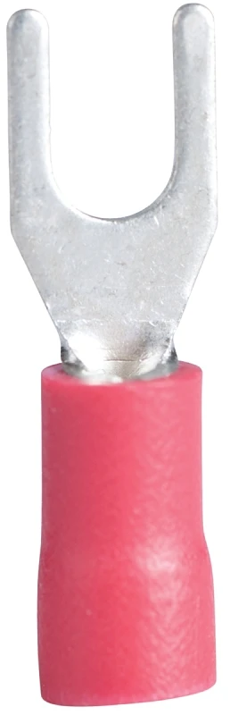 Spade Terminals, Vinyl Insulated, 8-10 Stud, 22-18 AWG, 20-Pk.