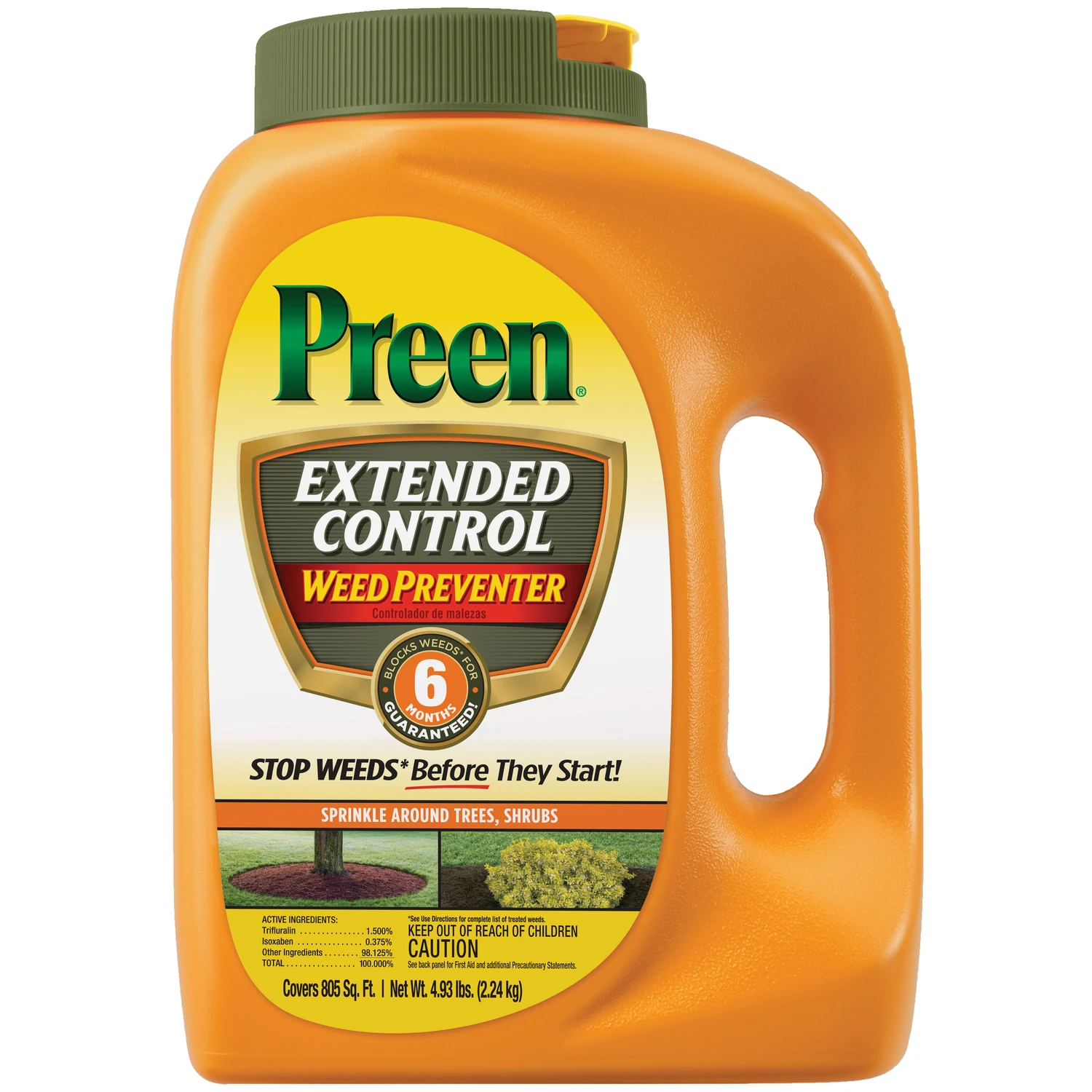 Extended Control Weed Preventer, 4.93 Lbs.
