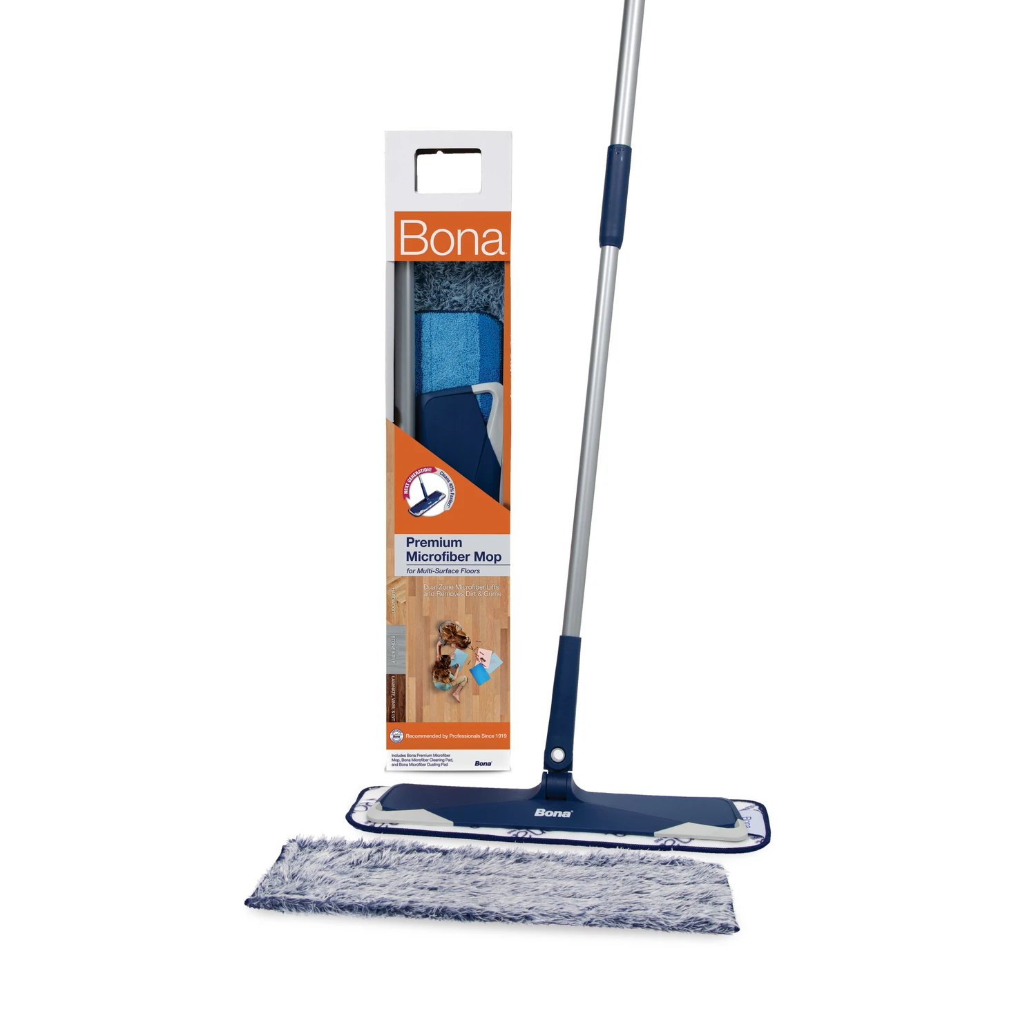 Microfiber Floor Mop With Cleaning/Dusting Pad