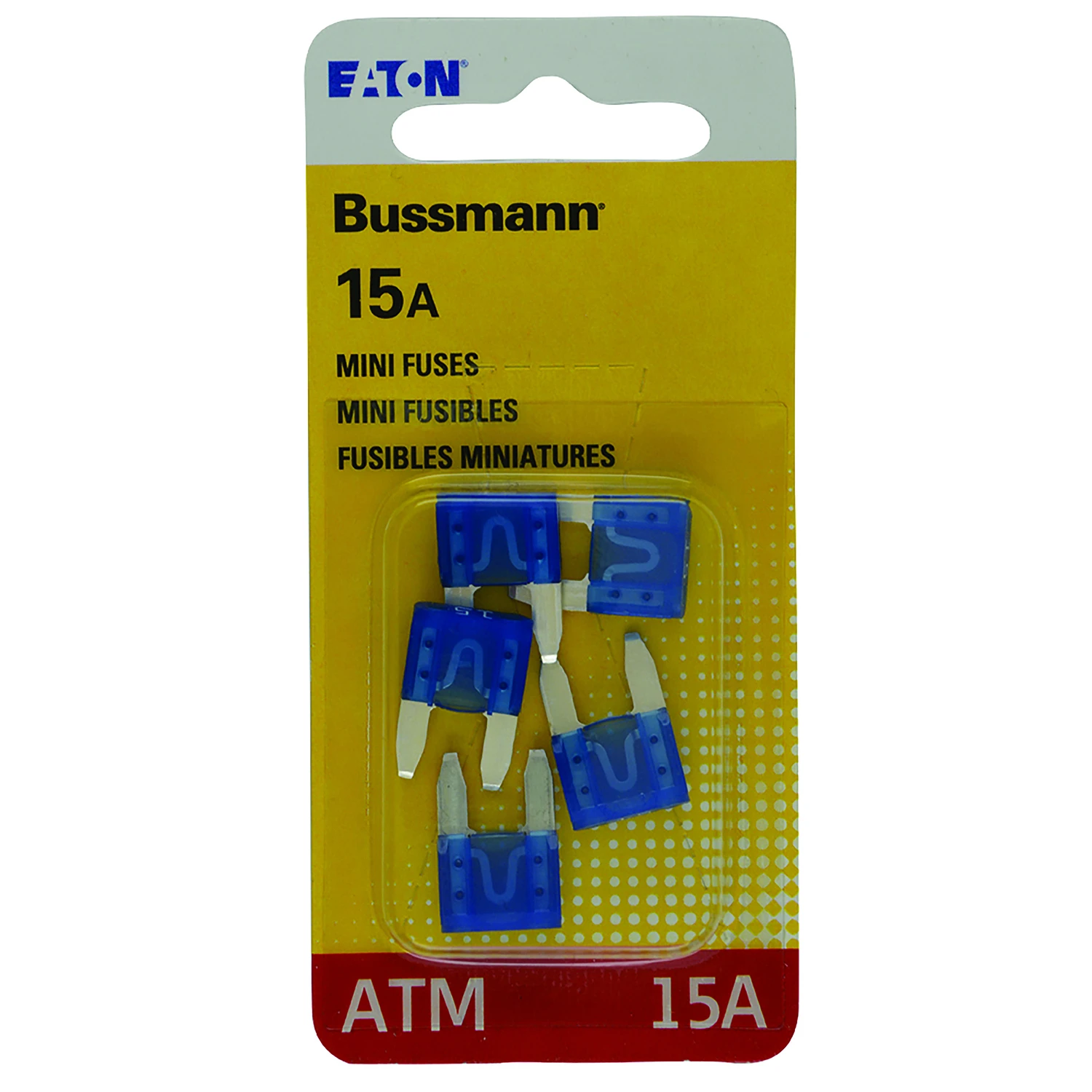 Auto Blade Fuse, 15-Amp, Blue, 5-Pk.