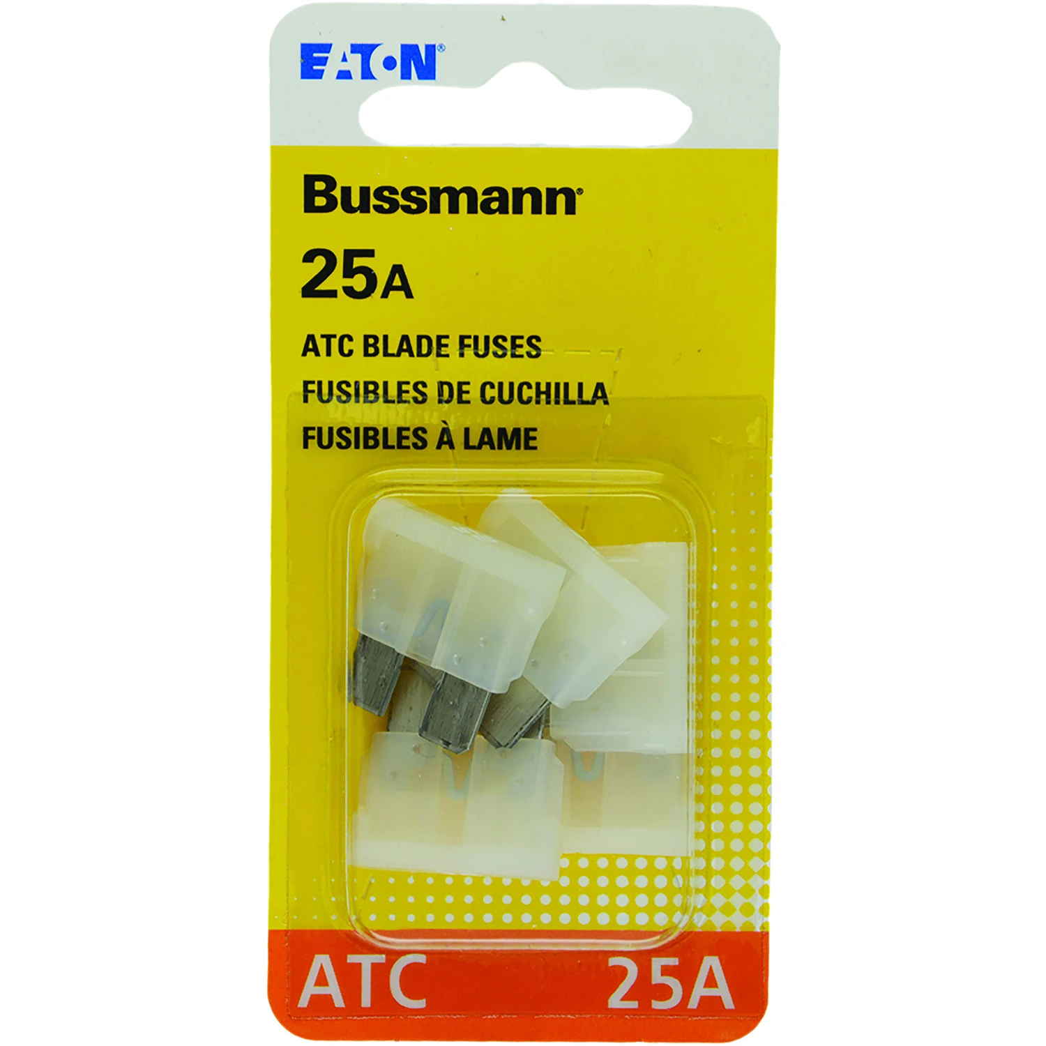 Automotive Blade Fuses, Clear, 25-Amp, 5-Pk.