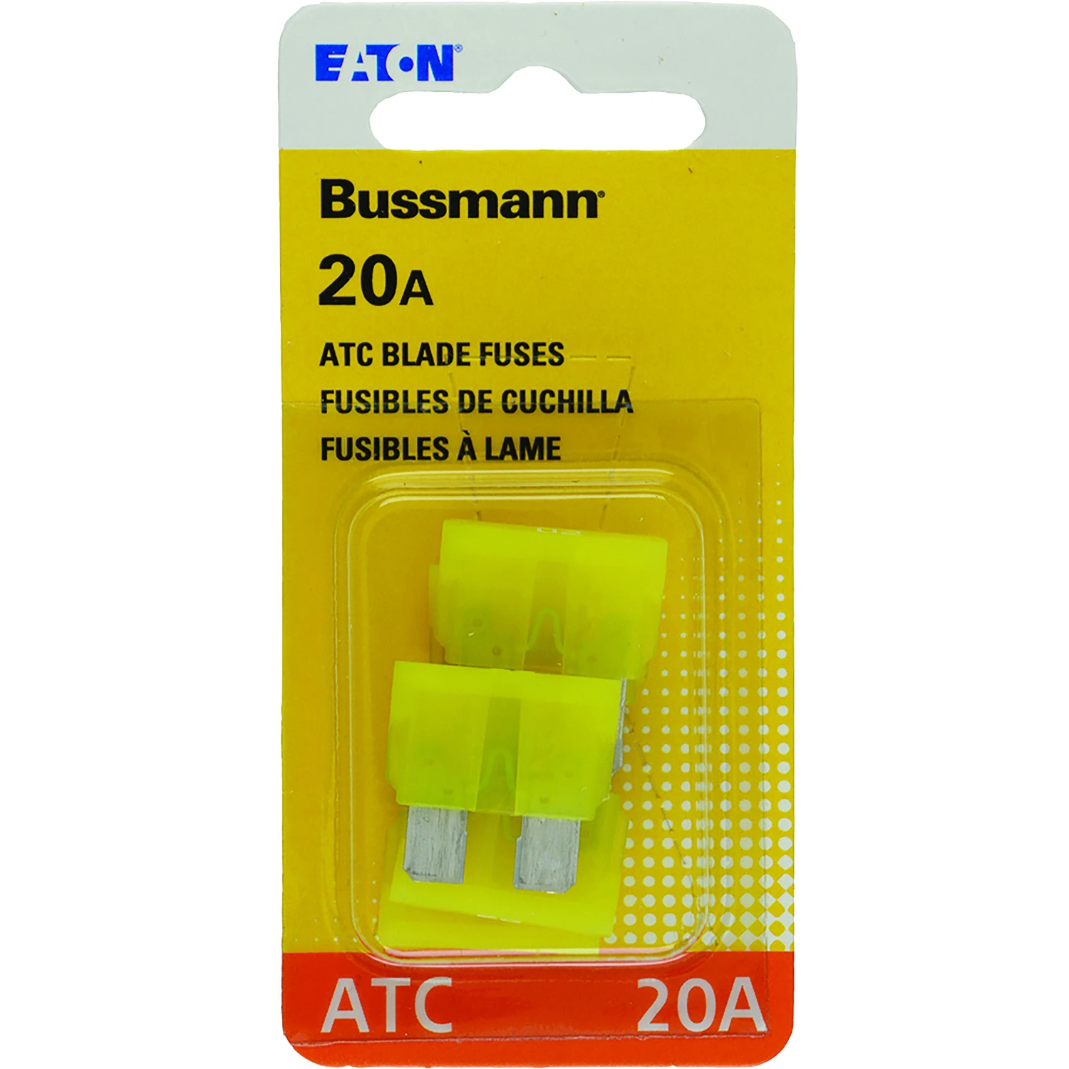 Automotive Blade Fuses, Yellow, 20-Amp, 5-Pk.